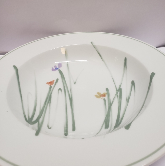 2 Unique Mikasa Sketch Book by Bob Van Allen 9" Bowls Flower Sketch - Picture 13 of 14